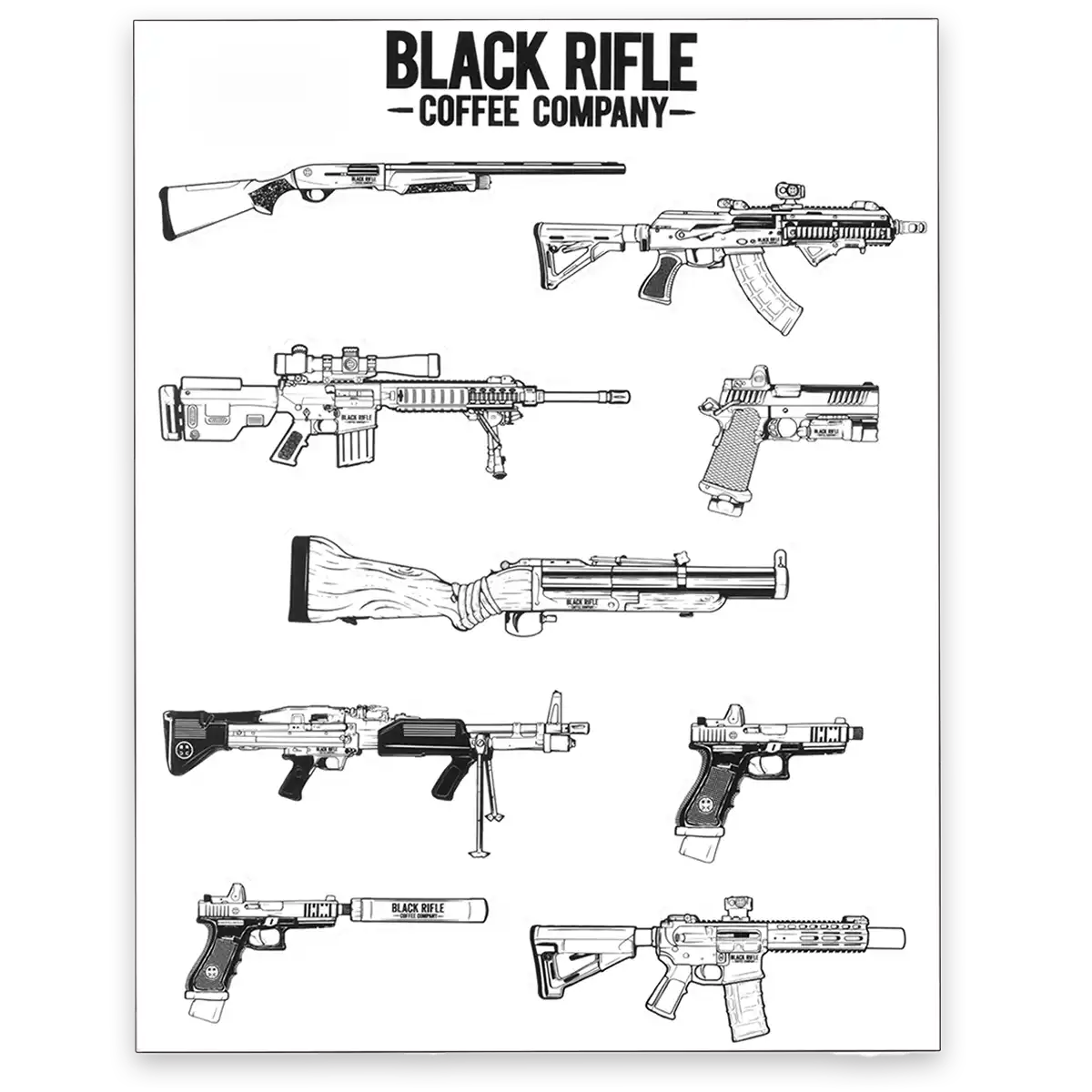 Die-Cut Gun Sheet (8.5x11")