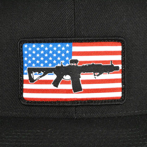 AR Flag RWB Patch Hat - Black