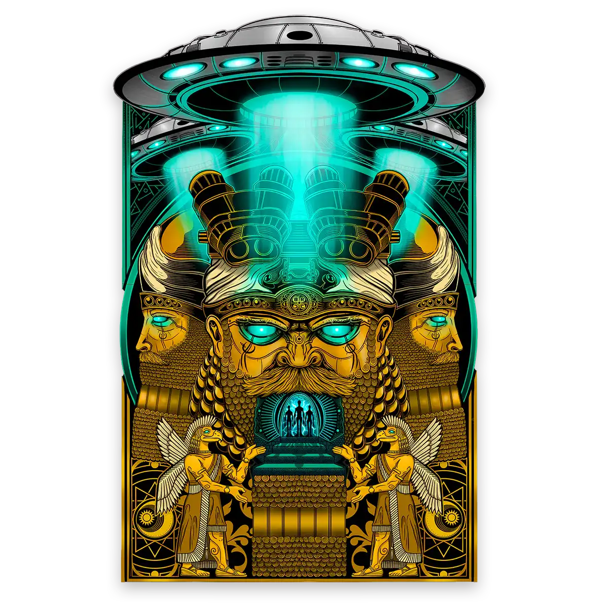 Annunaki Gold ECS Sticker