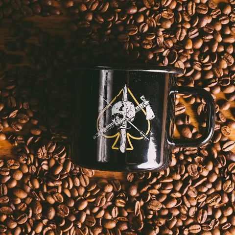 CAF Skull Enamel Mug
